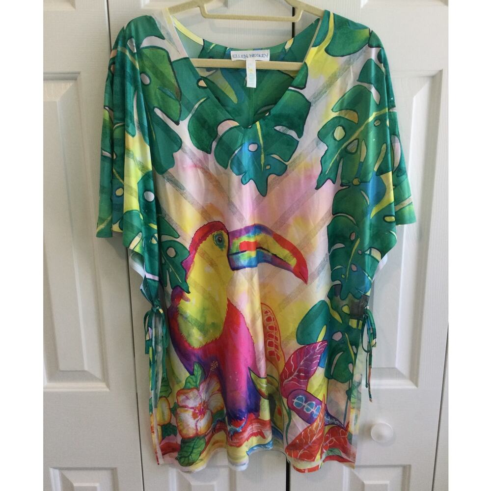 Ellen Negley Art and Sol Tropical Tunic XL